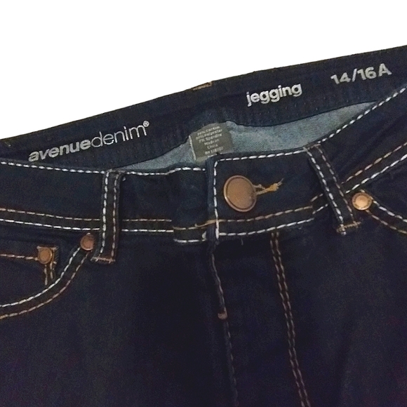 Avenue Denim High Rise Pull On Jeggings (2 pair) - Picture 3 of 10